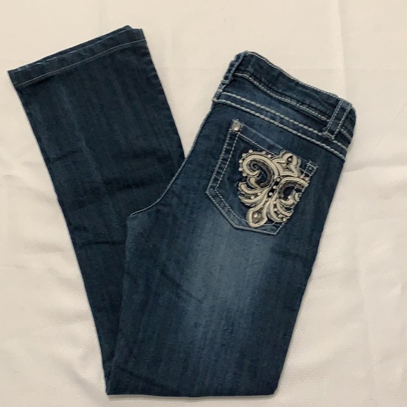 Roadrunner Apparel Embellished Jeans Size 6 - Picture 1 of 6